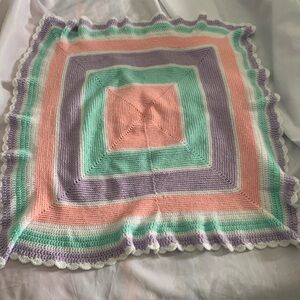 Pastel Crochet Blanket